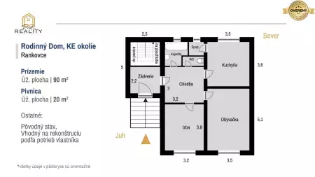 Rankovce - Veľký pozemok 4147 m², len 20 min. od Košíc - 15