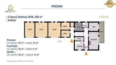 Rodinný dom 180 m² s pozemkami 3597 m² a tromi garážami v Sedliskách - 9