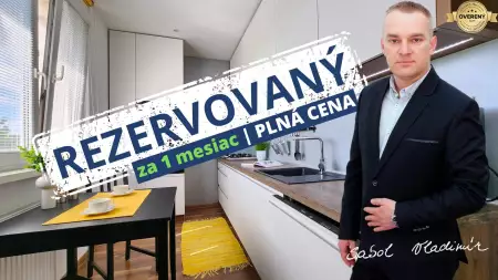 REZERVOVANÝ - Moderný, zariadený 3i byt - VOĽNÝ IHNEĎ! - 1