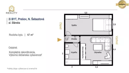 Moderný 2 izbový byt v NOVOSTAVBE v Prešove, Nižná Šebastová - 6