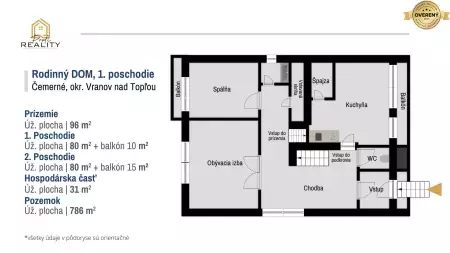 Rodinný dom v tichom prostredí Vranov nad Topľou, mestská časť Čemerné - 9