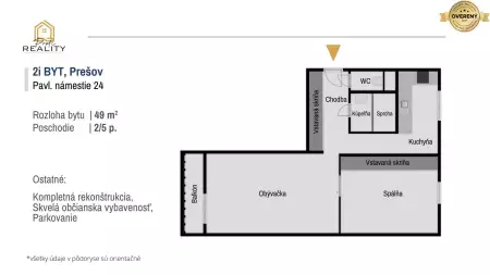 PRENÁJOM - Moderný, 2i byt s balkónom v CENTRE Prešova - VOĽNÝ IHNEĎ! - 10