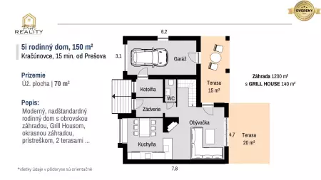 PREDANÝ | 5 izbový rodinný dom s Grill Housom a obrovským pozemkom - 13