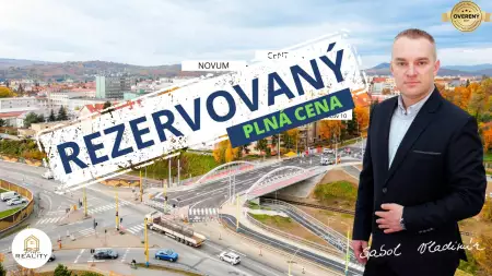 REZERVOVANÝ, tehlový 3i byt v centre s 2 balkónmi a TOP výhľadom