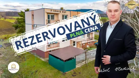 REZERVOVANÝ - Záhradka, gril, krb, parking - 3i tehlový byt, 72 m²