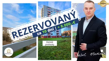 REZERVOVANÝ - Veľký, zrekonštruovaný, 3i byt 72 m² + loggia, komora