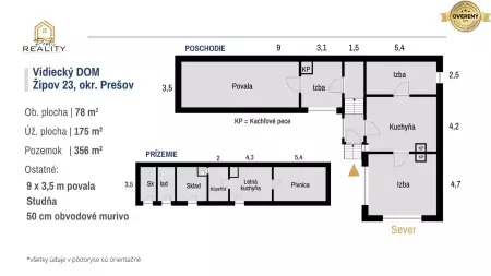 Chalupa - Bývanie za dostupnú cenu | Pôvodný 5i dom | pozemok 356 m² - 7